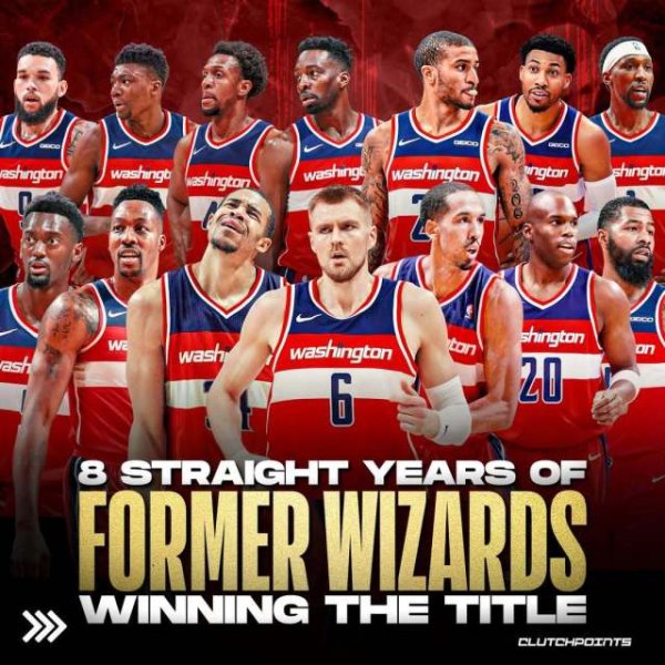 Wizards Championship! The old player has won the championship for 8 consecutive years: If the Pacers reach the top, they will continue the magical law