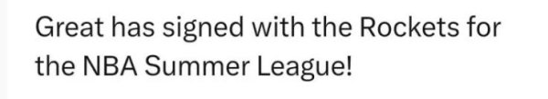 21 points and 3 steals! Rockets sign Osobor to draft pick, Stone may trade Whitmore for draft pick